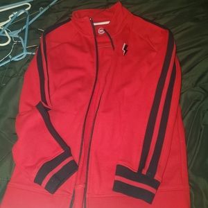 Red zip up long sleeve, u isex, wonder nation sz 12 youth, new